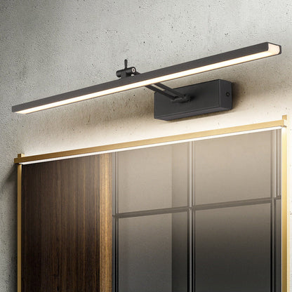 Minimalistische LED Badezimmerleuchte Lineare Rotierbare Waschtisch Wandleuchte mit Acrylschirm