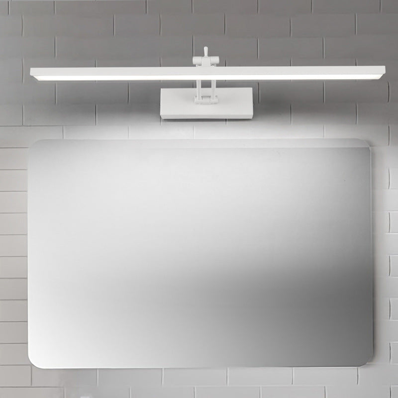 Minimalistische LED Badezimmerleuchte Lineare Rotierbare Waschtisch Wandleuchte mit Acrylschirm