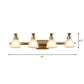 Frendorf | Frosted Glass Messing Wandlamp Bell Shaped Country Style Vanity Sconce Light voor Badkamer
