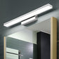 Frendorf | Weiß Rechteck Vanity Licht Modern Edelstahl LED Wandmontage Lampe für Badezimmer