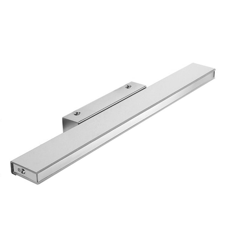 Frendorf | Weiß Rechteck Vanity Licht Modern Edelstahl LED Wandmontage Lampe für Badezimmer