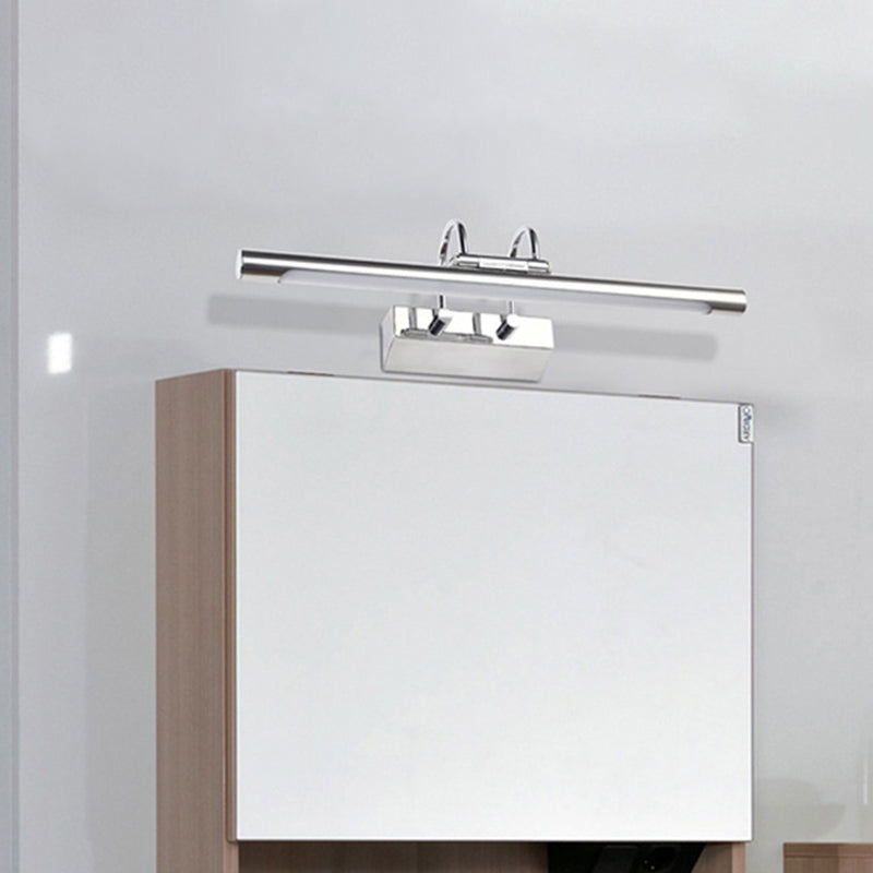 Frendorf | Röhrenförmige Edelstahl-Wandlampe Simplicity LED Chrom Wandmontierte Lampe