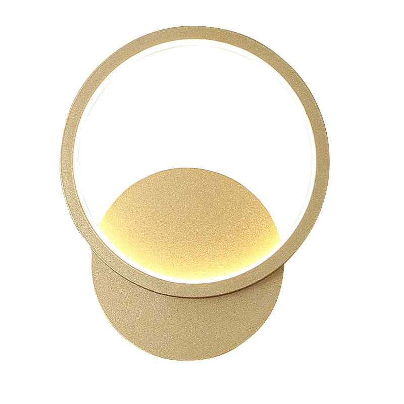 Halo Wohnzimmer Wandleuchte Beleuchtung Acryl Minimalistische LED Wandleuchte in Weiß
