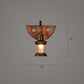 Holzbraune Wandleuchte Geometrisch geformte Landhausstil-Wandlampe für Flur