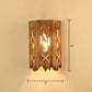 Holzbraune Wandleuchte Geometrisch geformte Landhausstil-Wandlampe für Flur