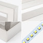 Frendorf | Acryl Rechteckige Vanity Wandleuchte Acryl Modernistische LED Bad Wandmontierte Lampe in Chrom