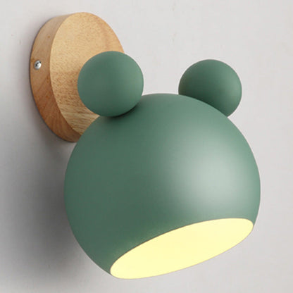 Frendorf | Drehbarer Schatten Metall Wandmontierte Leseleuchte Macaron Stil 1-Licht Wandleuchte für Schlafzimmer