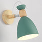Drehbarer Schirm Metall Wandmontierte Leseleuchte Macaron Stil 1-Licht Wandlampe für Schlafzimmer