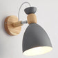 Drehbarer Schirm Metall Wandmontierte Leseleuchte Macaron Stil 1-Licht Wandlampe für Schlafzimmer