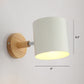 Drehbarer Schirm Metall Wandmontierte Leseleuchte Macaron Stil 1-Licht Wandlampe für Schlafzimmer
