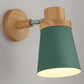 Drehbarer Schirm Metall Wandmontierte Leseleuchte Macaron Stil 1-Licht Wandlampe für Schlafzimmer