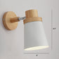 Drehbarer Schirm Metall Wandmontierte Leseleuchte Macaron Stil 1-Licht Wandlampe für Schlafzimmer