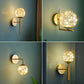 Frendorf | Ball Blown Glass Wandlamp Fixture Nordic Gold Finish LED Wandverlichting met String Light