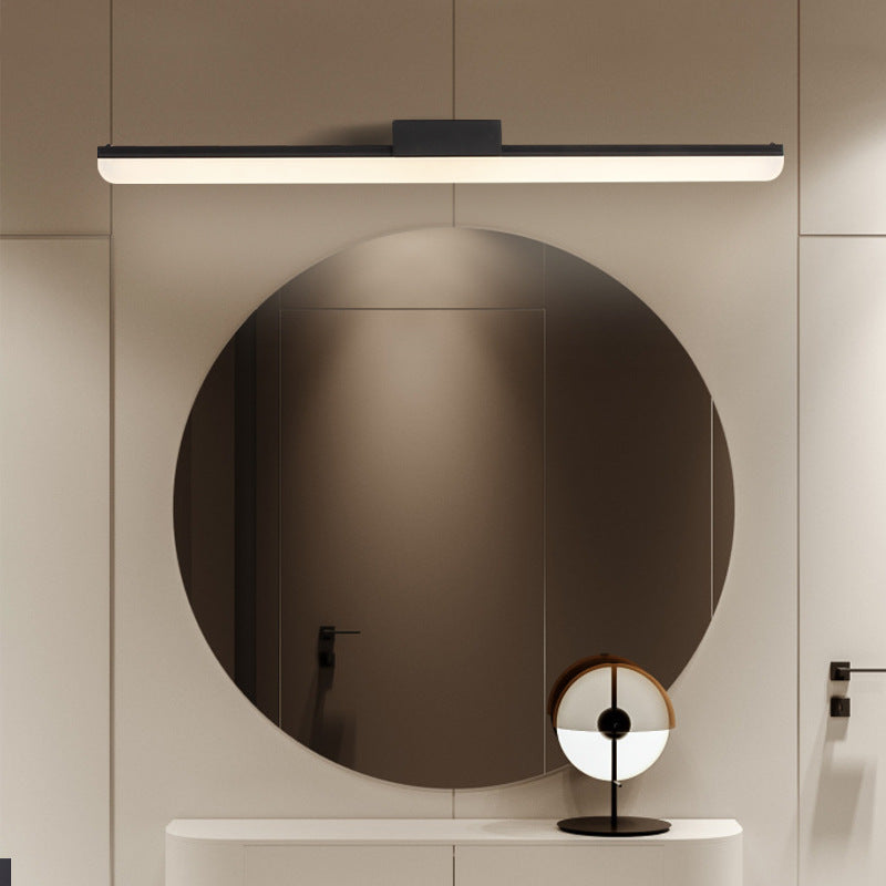 Frendorf | Einfache lineare LED-Waschtischbeleuchtung Metall Badezimmer Wandleuchte mit Acryl-Diffusor