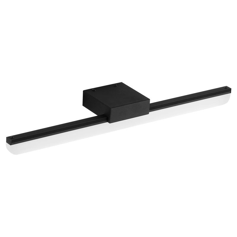 Frendorf | Einfache lineare LED-Waschtischbeleuchtung Metall Badezimmer Wandleuchte mit Acryl-Diffusor