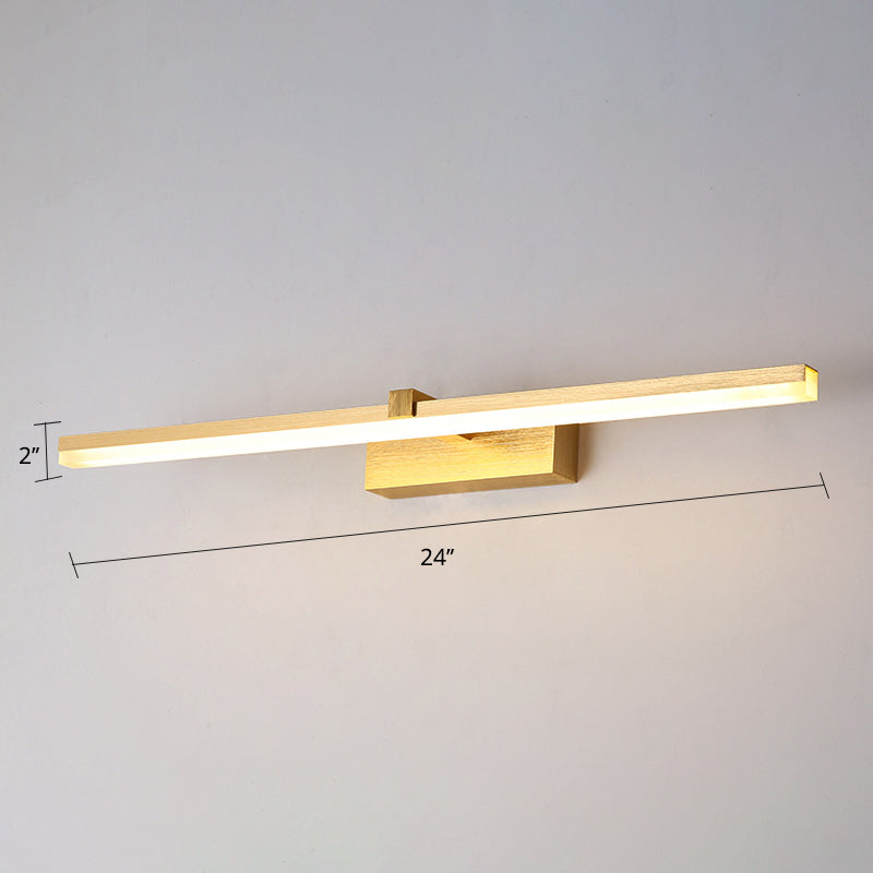 Goldene Badezimmerlampe LED Modernes Design