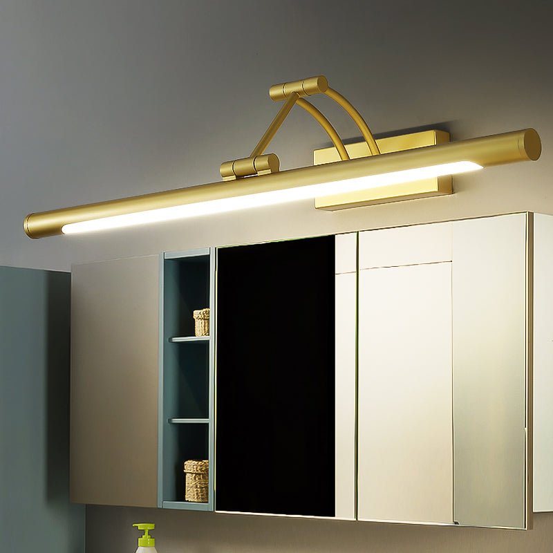 Minimalistische Röhrenförmige Vanity Lichtarmatur Acryl LED WandMontage Lampe mit 3-Gelenk Schwenkarm