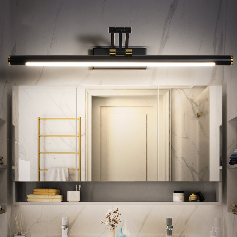 Minimalistische Röhrenförmige Vanity Lichtarmatur Acryl LED WandMontage Lampe mit 3-Gelenk Schwenkarm