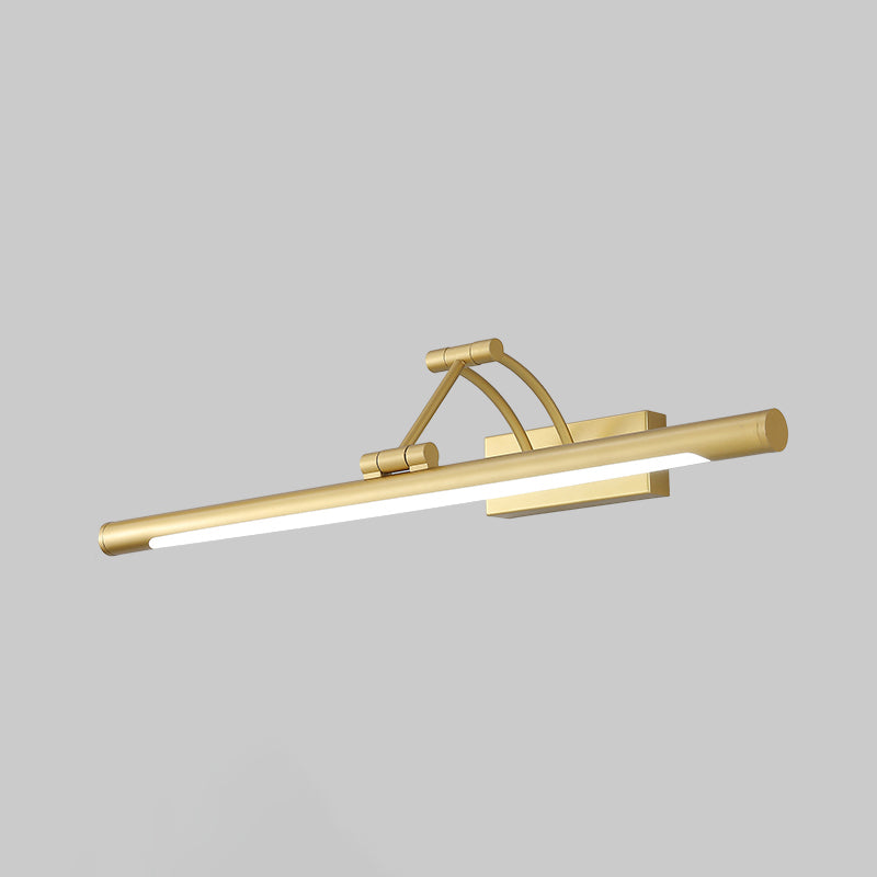 Minimalistische Röhrenförmige Vanity Lichtarmatur Acryl LED WandMontage Lampe mit 3-Gelenk Schwenkarm
