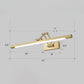 Minimalistische Röhrenförmige Vanity Lichtarmatur Acryl LED WandMontage Lampe mit 3-Gelenk Schwenkarm