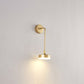 Runde Metall LED Wandleuchte Einfache Stil Goldene Wandmontierte Lampe für Schlafzimmer