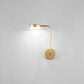 Runde Metall LED Wandleuchte Einfache Stil Goldene Wandmontierte Lampe für Schlafzimmer