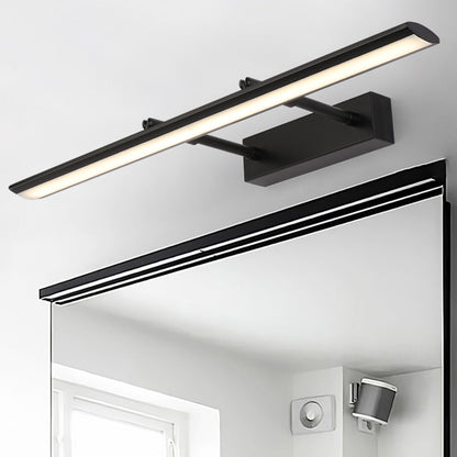 Frendorf | Moderne Balkenförmige Vanity Wandleuchte Edelstahl Bad LED Wandlicht mit verstellbarem Gelenk