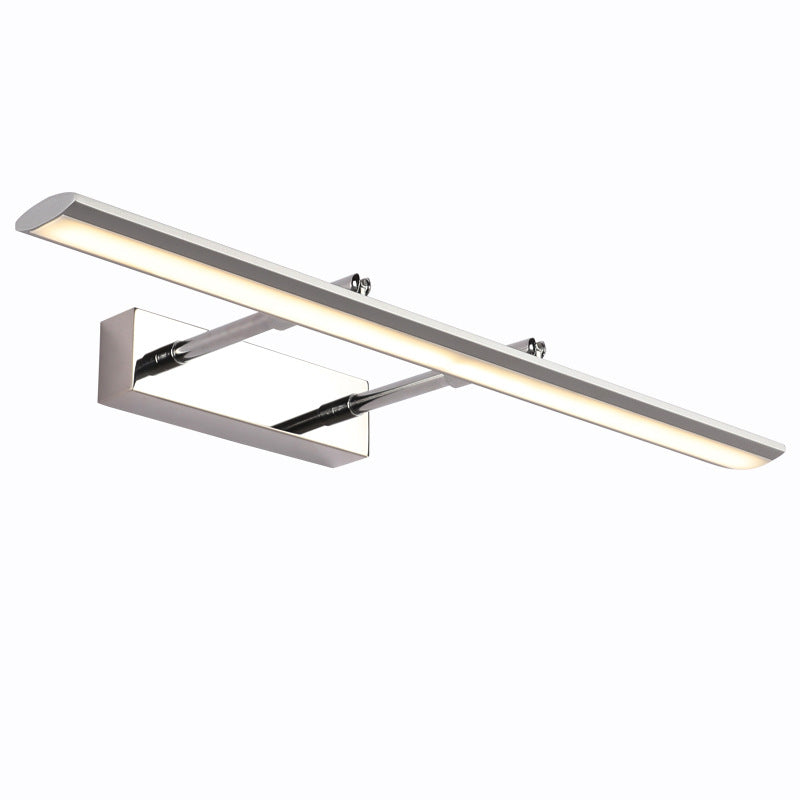 Frendorf | Moderne Balkenförmige Vanity Wandleuchte Edelstahl Bad LED Wandlicht mit verstellbarem Gelenk