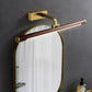 Walnussholzmaserung Rohr Wandleuchte Land Acryl Bad LED Vanity Beleuchtung mit Messing Drehgelenk