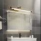Walnussholzmaserung Rohr Wandleuchte Land Acryl Bad LED Vanity Beleuchtung mit Messing Drehgelenk