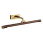Frendorf | Walnoten Houtnerf Tube Wandlamp Country Acryl Bad LED Vanity Verlichting met Messing Pivot Joint