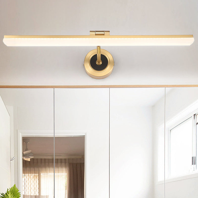 Schwenkarm LED Badezimmerleuchte Minimalismus Acryl Wandmontierte Waschbeckenleuchte für Badezimmer
