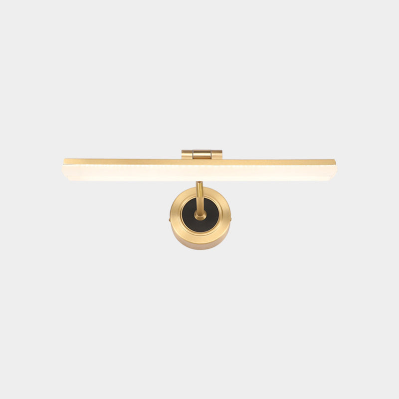 Schwenkarm LED Badezimmerleuchte Minimalismus Acryl Wandmontierte Waschbeckenleuchte für Badezimmer