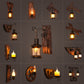 Frendorf | Nautical Geometrische Wandlamp Houten Wandbevestigingsverlichting voor Woonkamer