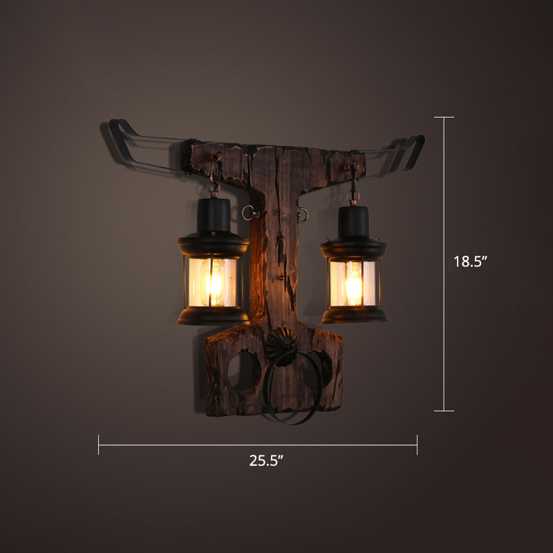 Frendorf | Nautical Geometrische Wandlamp Houten Wandbevestigingsverlichting voor Woonkamer