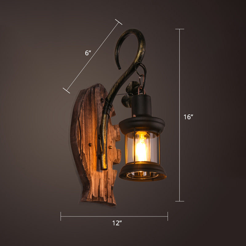 Frendorf | Nautical Geometrische Wandlamp Houten Wandbevestigingsverlichting voor Woonkamer