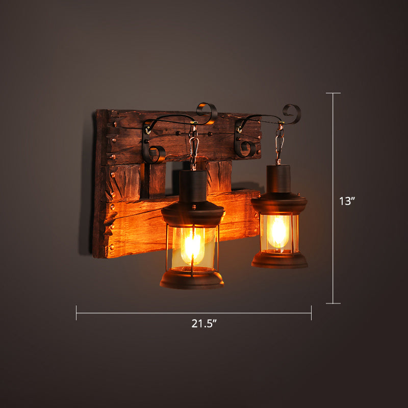 Frendorf | Nautical Geometrische Wandlamp Houten Wandbevestigingsverlichting voor Woonkamer