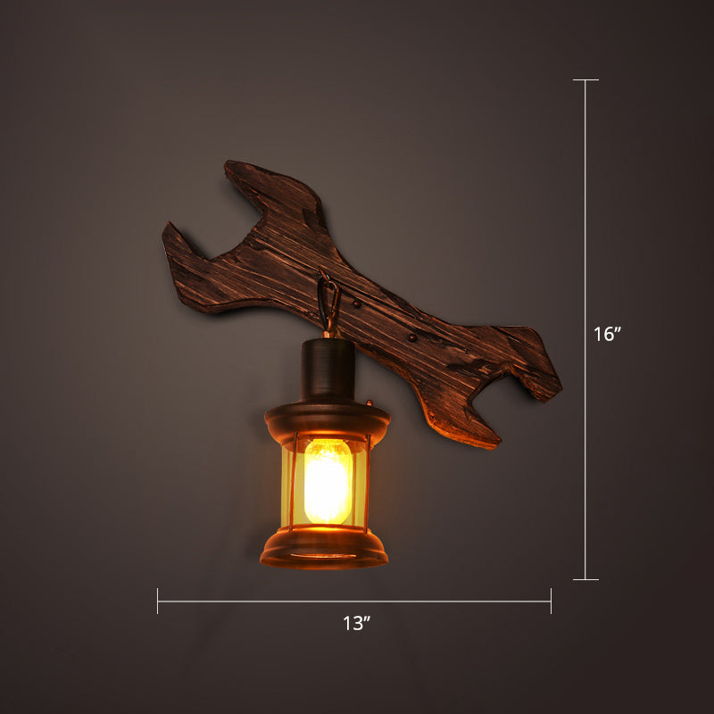 Frendorf | Nautical Geometrische Wandlamp Houten Wandbevestigingsverlichting voor Woonkamer