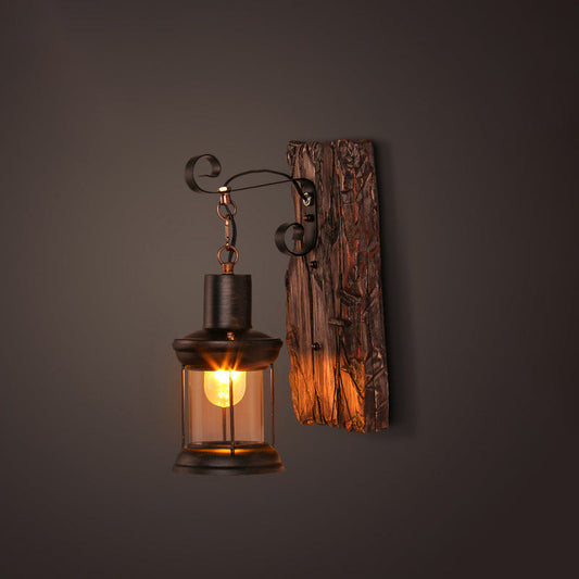 Frendorf | Nautical Geometrische Wandlamp Houten Wandbevestigingsverlichting voor Woonkamer