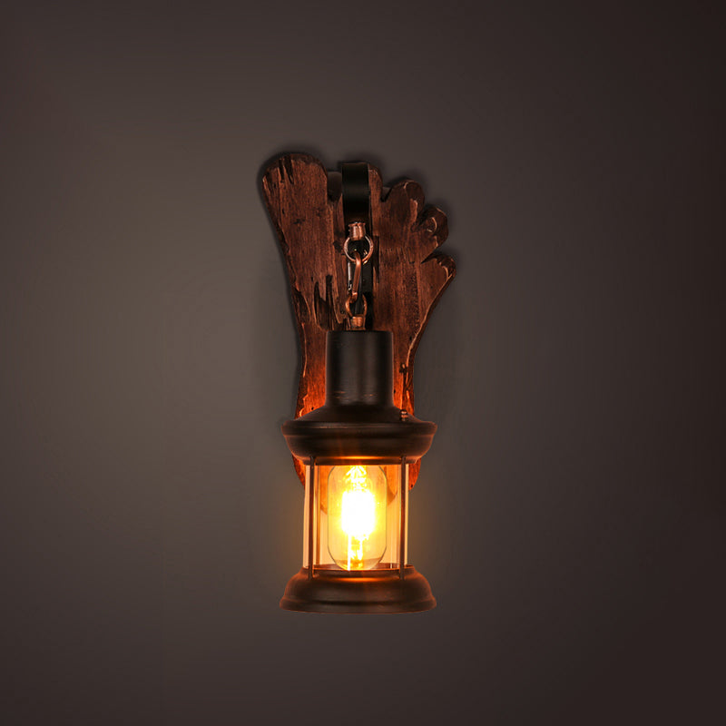 Frendorf | Nautical Geometrische Wandlamp Houten Wandbevestigingsverlichting voor Woonkamer