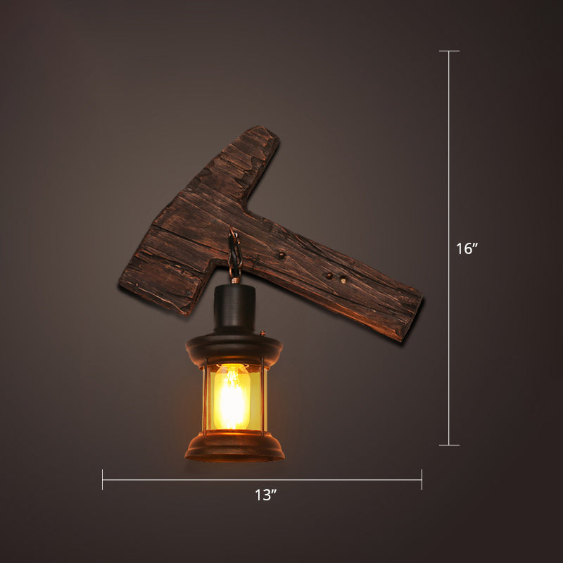 Frendorf | Nautical Geometrische Wandlamp Houten Wandbevestigingsverlichting voor Woonkamer