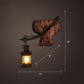 Frendorf | Nautical Geometrische Wandlamp Houten Wandbevestigingsverlichting voor Woonkamer