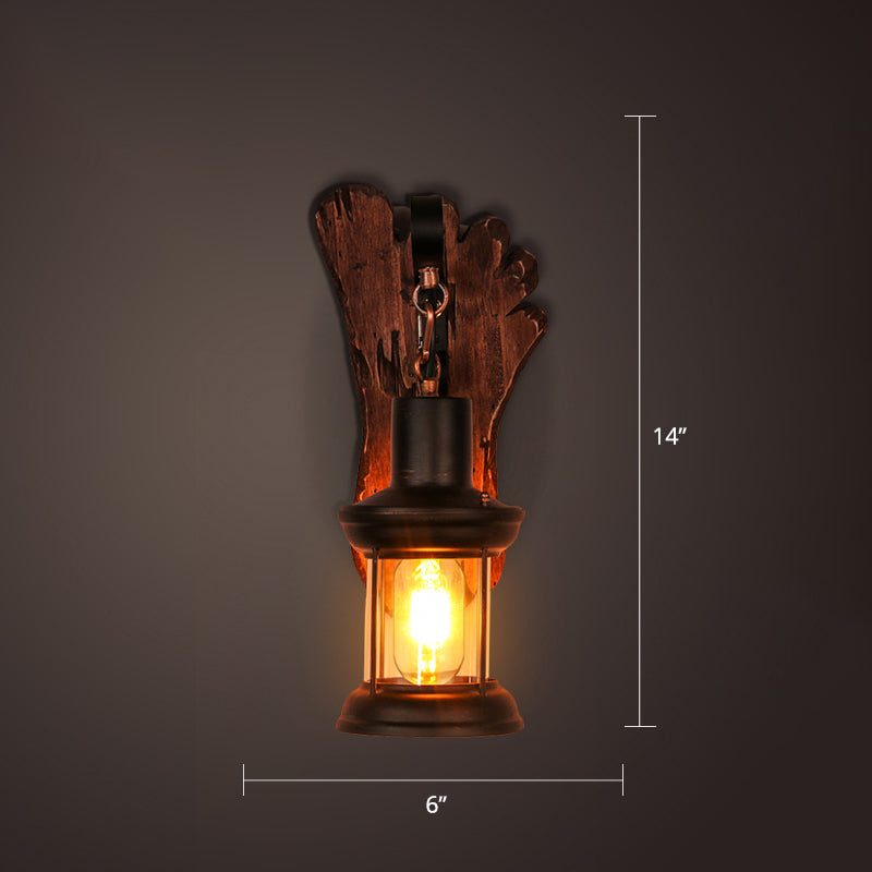 Frendorf | Nautical Geometrische Wandlamp Houten Wandbevestigingsverlichting voor Woonkamer