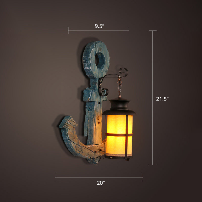 Frendorf | Nautical Geometrische Wandlamp Houten Wandbevestigingsverlichting voor Woonkamer
