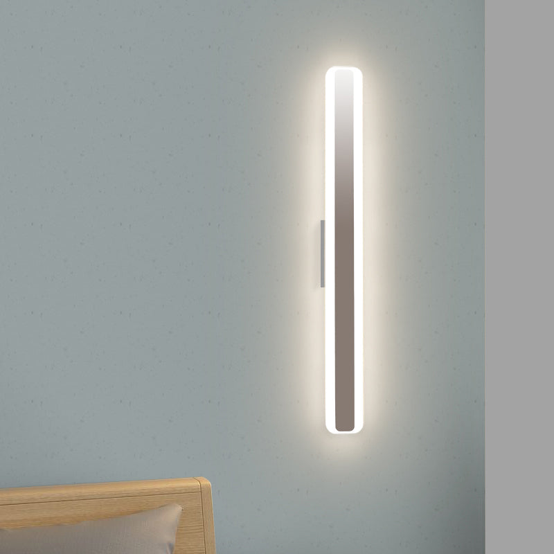 Frendorf | Zeitgenössische 16"/20" breite LED-Waschtischlampe mit acrylfarbener Schirm weiß rechteckiger Spiegel Lampe in warm/weißer Licht