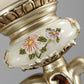 Frendorf | 1-Leicht Gefrostete Glas Wandleuchte Traditioneller Goldblumen-Schirm Esszimmer Wandleuchte mit geschnitztem Arm
