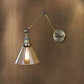 Frendorf | 1 Licht Getaperde Wandlamp Vintage Stijl Satijn Messing/Chroom/Antiek Messing Heldere Glazen Wandlamp voor Woonkamer