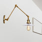Frendorf | Saucer Wohnzimmer Wandleuchte Rustikaler Stil Prismen Glas 1 Licht Schwarz/Silber/Bronze Wandlampe