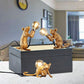 Gold Finish Maus Kleine Tischlampe Dekorative Einzelne Harz Nachttischlampe für Schlafzimmer