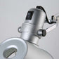 Industrie Teleskop Tischlampe 1-Licht Metall Lese Buch Licht mit konischem Schirm in Silber